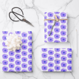 Chic Lavender Flowers Wrapping Paper Sheets