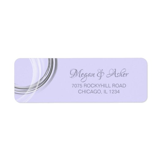 Chic Lavender met Silver Ring Etiket (Voorkant)