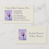 Chic Lavender Tulip Visitekaartje (Voorkant / Achterkant)