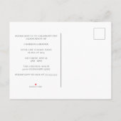 Chic Law School Foto Afstudeerfeest Uitnodiging Briefkaart (Achterkant)