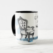 Chic Le Roi Chille Au Café Aesthetic Cafe Mok (Voorkant links)