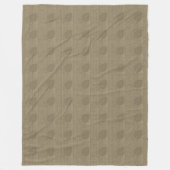 Chic Leaf Pattern Herfst Beige Bruine Deken (Voorkant)