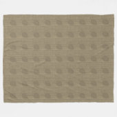 Chic Leaf Pattern Herfst Beige Bruine Deken (Voorkant (Horizontaal))