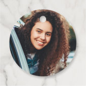 Chic Leafy Fern Succulent Green Foliage Afstuderen Bedankjes Labels (Achterkant)