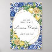 Chic Lemon Bloem Guess Lemon Drops in Pot Spel  Poster (Voorkant)