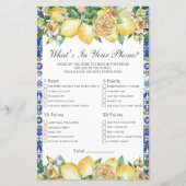 Chic Lemon Floral Bridal Wat zit er in je telefoon (Voorkant)
