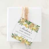Chic Lemon Floral Greenery Baby shower Dank u Bedankjes Labels (In situ)