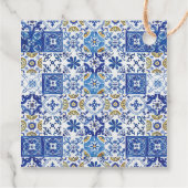 Chic Lemon Floral Greenery Baby shower Dank u Bedankjes Labels (Achterkant)