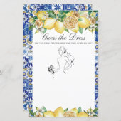 Chic Lemon Greenery raadt het Dress Bridal Game (Voorkant / Achterkant)