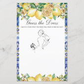 Chic Lemon Greenery raadt het Dress Bridal Game (Voorkant)