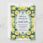 Chic Lemon Mediterranean Summer Vrijgezellenfeest Kaart (Voorkant)