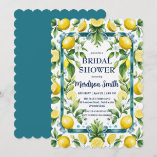 Chic Lemon Mediterranean Summer Vrijgezellenfeest Kaart