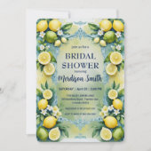 Chic Lemon Mediterranean Summer Vrijgezellenfeest Kaart (Voorkant)