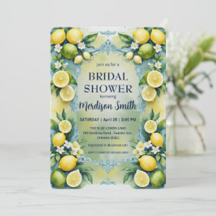 Chic Lemon Mediterranean Summer Vrijgezellenfeest Kaart