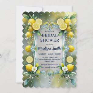 Chic Lemon Mediterranean Summer Vrijgezellenfeest Kaart