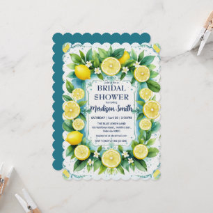 Chic Lemon Mediterranean Summer Vrijgezellenfeest Kaart