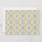 Chic Lemon Mediterranean Summer Vrijgezellenfeest Kaart (Achterkant)