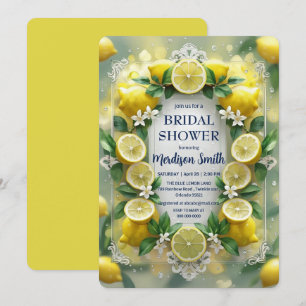 Chic Lemon Mediterranean Summer Vrijgezellenfeest Kaart