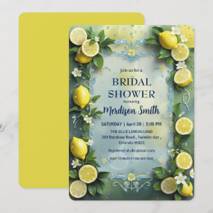 Chic Lemon Mediterranean Summer Vrijgezellenfeest Kaart