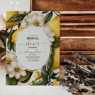 Chic Lemon Mediterranean Summer Vrijgezellenfeest Kaart