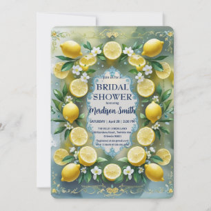 Chic Lemon Mediterranean Summer Vrijgezellenfeest Kaart