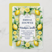 Chic Lemon Mediterranean Summer Vrijgezellenfeest Kaart (Voorkant / Achterkant)