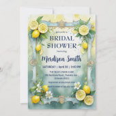 Chic Lemon Mediterranean Summer Vrijgezellenfeest Kaart (Voorkant)