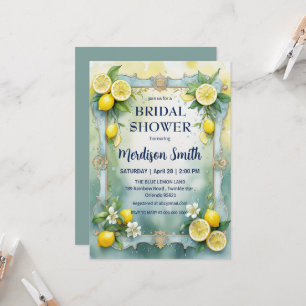 Chic Lemon Mediterranean Summer Vrijgezellenfeest Kaart