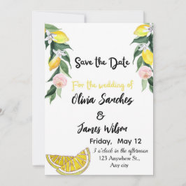 Chic Lemon  Summer Wedding  Kaart