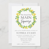 Chic Lemon Wreath Main Squeeze Vrijgezellenfeest Kaart (Voorkant)