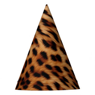 Chic Leopard Animal Birthday Feesthoedjes