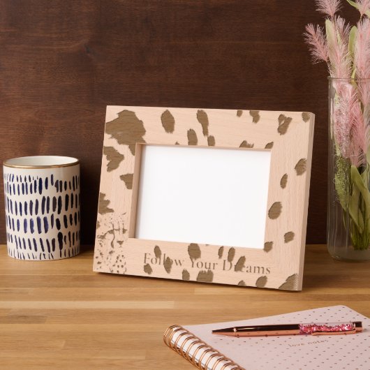 Chic Leopard Animal Print Gegraveerde Lijstjes (Links)