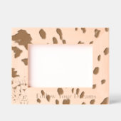 Chic Leopard Animal Print Gegraveerde Lijstjes (Voorkant)