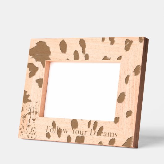 Chic Leopard Animal Print Gegraveerde Lijstjes (Links)