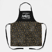 Chic Leopard Baking Apron voor Baker Schort (Voorkant)