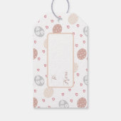 Chic Leopard Bunny Easter Cadeaulabel (Achterkant)
