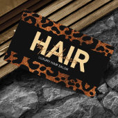 Chic Leopard Cheetah Glitter Schoonheidssalon QR C Visitekaartje