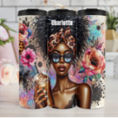 Chic Leopard Coffee Sparkle Dream Thermosbeker