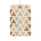 Chic Leopard & Pink Triangle Pattern Luchtverfrisser (Voorkant)