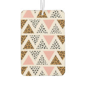 Chic Leopard & Pink Triangle Pattern Luchtverfrisser (Achterkant)