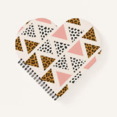 Chic Leopard & Pink Triangle Pattern Notitieboek (Voorkant)