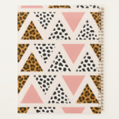 Chic Leopard & Pink Triangle Pattern Planner (Achterkant)
