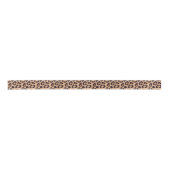 Chic Leopard Print Elegant Animal Satijnen Lint (Voorkant)