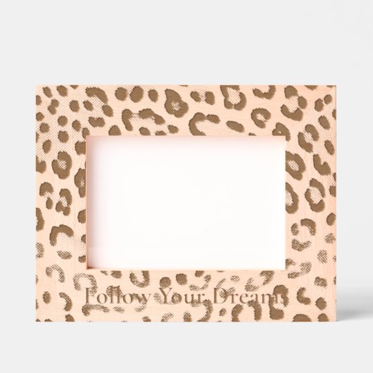 Chic Leopard Print Gegraveerde Lijstjes (Voorkant)