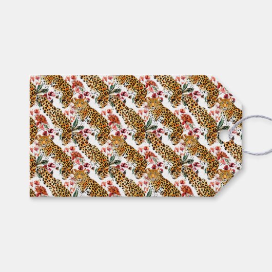 Chic Leopard Print Gift Labels – Stijlvol en trend Cadeaulabel (Voorkant (Horizontaal))