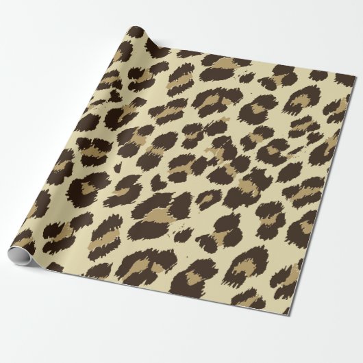 Chic Leopard print inpakpapier (Uitgerold)