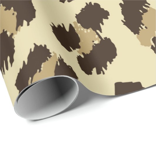 Chic Leopard print inpakpapier (Rol Hoek)