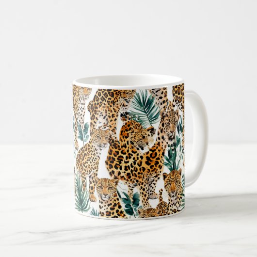 Chic Leopard Print Mok – Stijlvolle Animal Print C (Voorkant rechts)