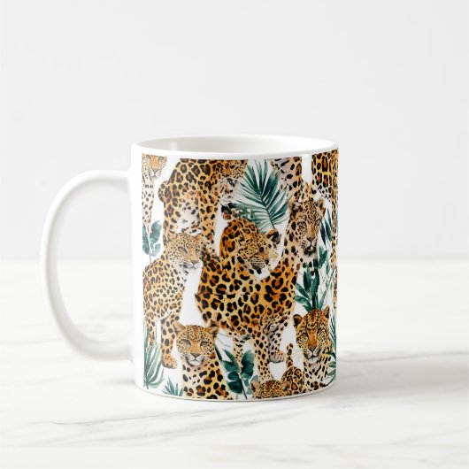 Chic Leopard Print Mok – Stijlvolle Animal Print C (Links)