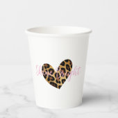 Chic Leopard Print Papieren Bekers